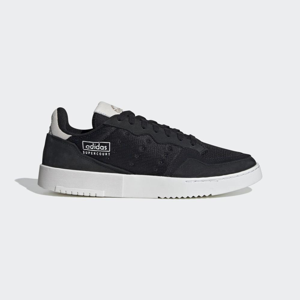 Adidas Men's Supercourt Originals Shoes Black/White Ireland EF5878